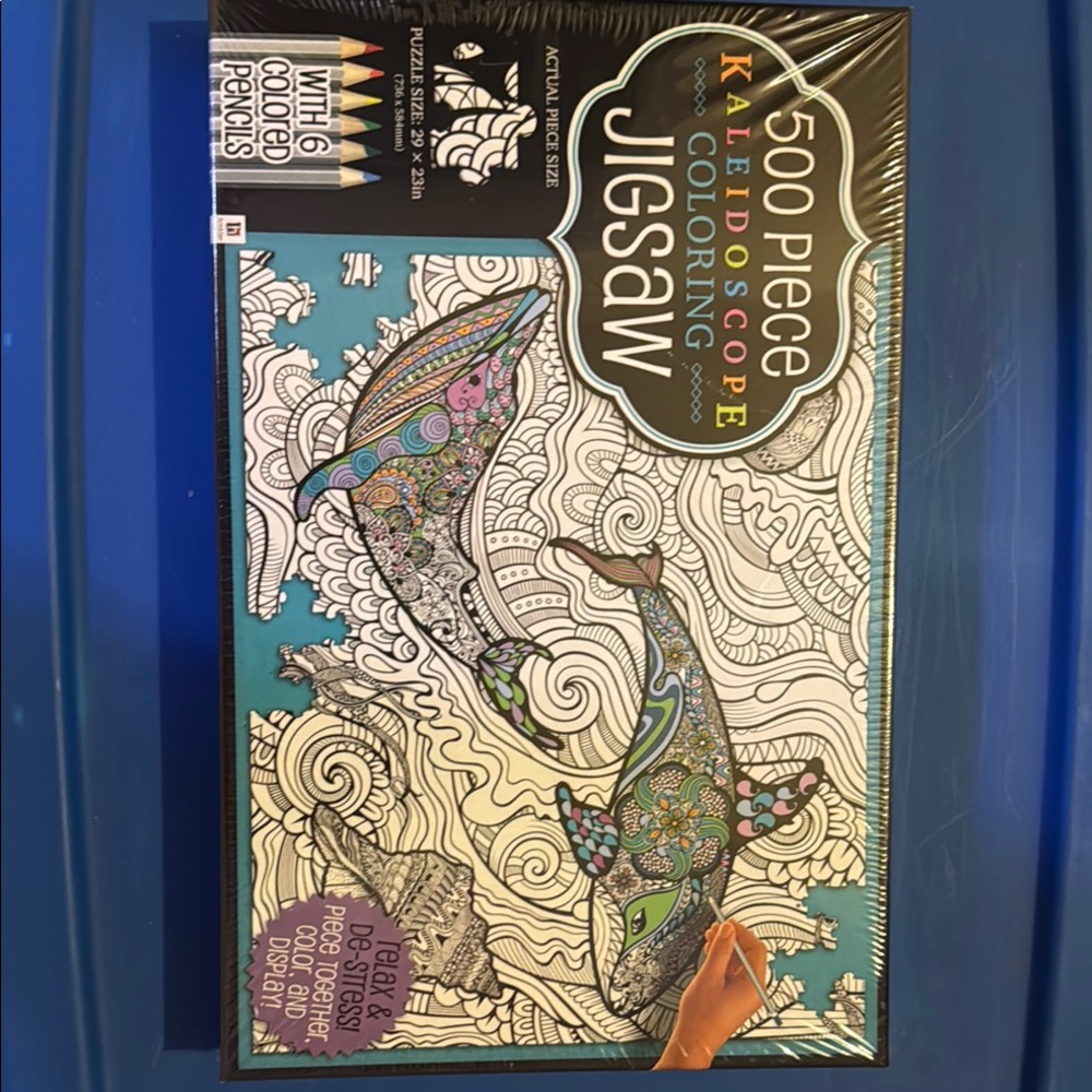 Hinkler Kaleidoscope Coloring Jigsaw Puzzle